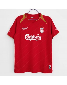 Liverpool 2005/06 season retro home fan version jerseys - Red