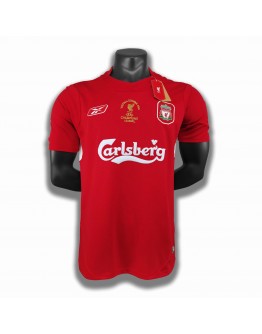 Liverpool 2004/05 season retro home fan version jerseys - Red