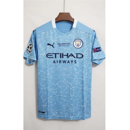 Manchester City Puma 2020/21 Copy Custom Jersey - Sky Blue