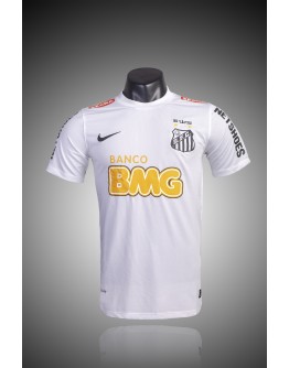 Brazilian Serie A Santos FC 2011/12 season retro jersey=white