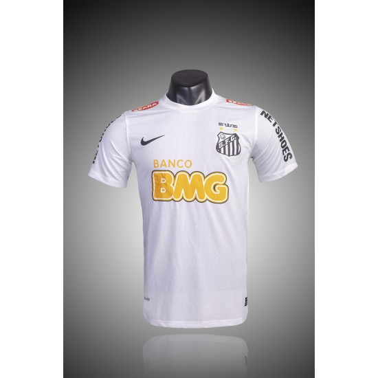 Brazilian Serie A Santos FC 2011/12 season retro jersey=white