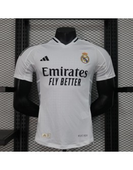 Real Madrid adidas 2024/25 Home Replica Custom Jersey - White