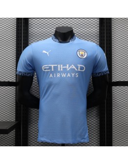 24/25 Manchester City Puma Home Replica Player Soccer Jersey - Sky Blue