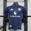 Manchester United adidas 2024/25 Away Replica Jersey - blue