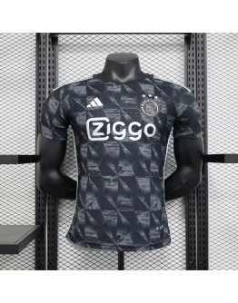 Ajax 23/24 season second away player version jersey - black