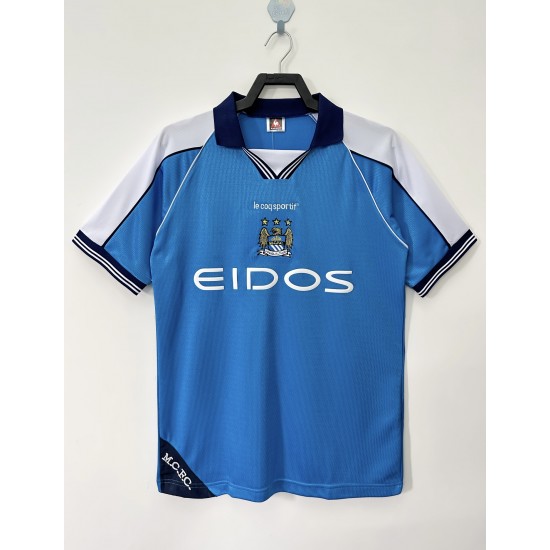 Manchester City 99/01 season home retro jersey