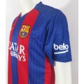 16/17 season Barcelona Messi retro home fan version jersey-Royal