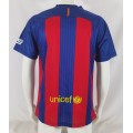 16/17 season Barcelona Messi retro home fan version jersey-Royal