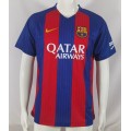 16/17 season Barcelona Messi retro home fan version jersey-Royal