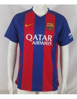 16/17 season Barcelona Messi retro home fan version jersey-Royal