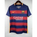 15/16 season Barcelona Messi retro home fan version jersey-Royal