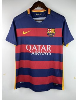 15/16 season Barcelona Messi retro home fan version jersey-Royal