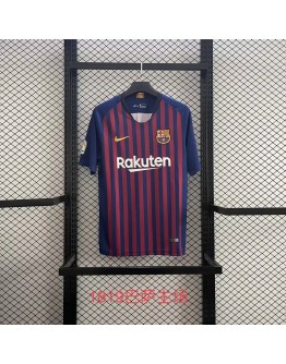 18/19 season Barcelona Messi retro home fan version jersey-Royal