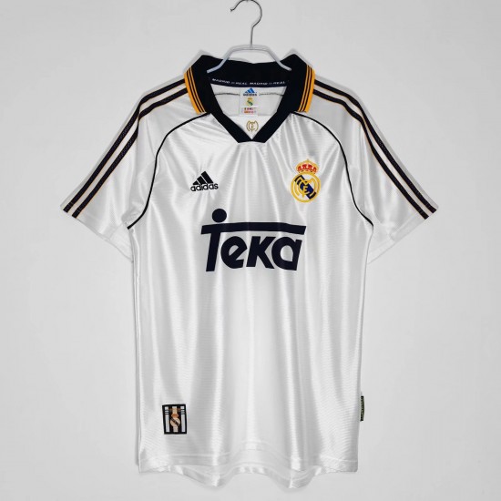 Real Madrid 1998/00season retro fan version home jersey -white