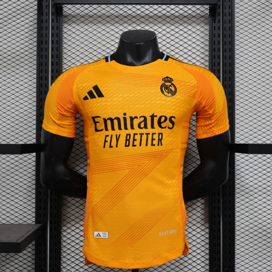 Real Madrid adidas 2024/25 Away Replica Custom Jersey - orange