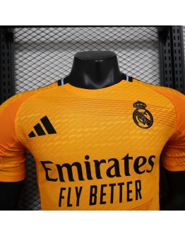 Real Madrid adidas 2024/25 Away Replica Custom Jersey - orange