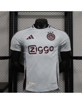 Ajax 24/25 season second away player version jersey - white