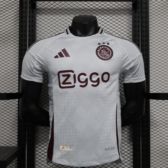 Ajax 24/25 season second away player version jersey - white