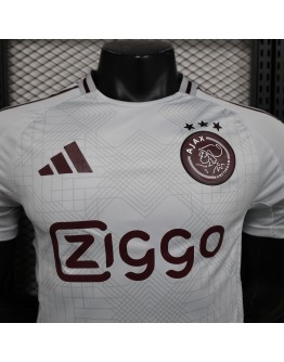 Ajax 24/25 season second away player version jersey - white