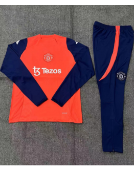 Manchester United 24/25 season training uniform-orange 