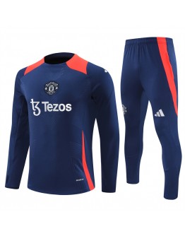 Manchester United 24/25 season training uniform-Royal Blue