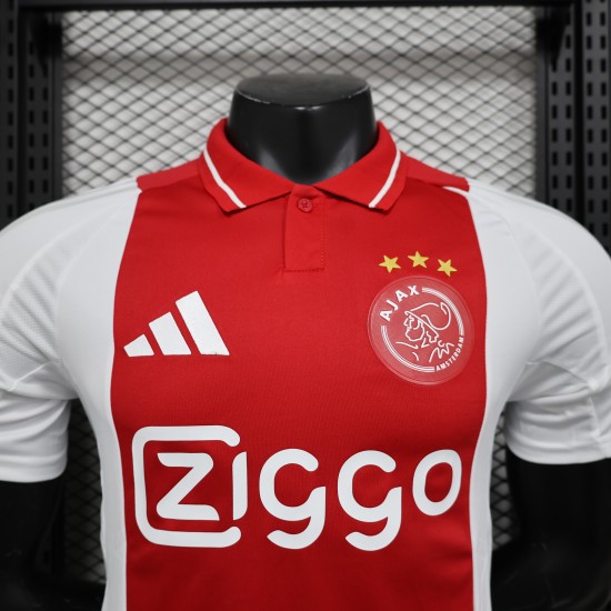 Ajax Nike 2024/25 Home Authentic Custom Jersey - Red