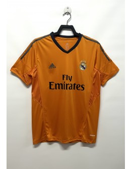 Real Madrid 13/14 season retro fan version away jersey -white