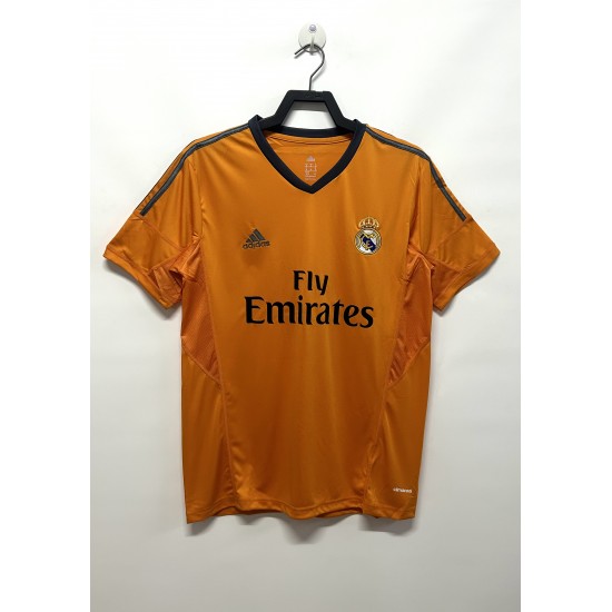 Real Madrid 13/14 season retro fan version away jersey -white