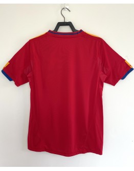 Spanish national team 2009/10 season retro home fan version Jersey - red