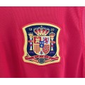 Spanish national team 2009/10 season retro home fan version Jersey - red