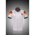 Germany National Team 1992 season retro home fan version Jersey - White