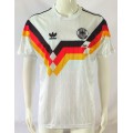 Germany National Team 1990 season retro home fan version Jersey - White