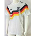 Germany National Team 1990 season retro home fan version Jersey - White