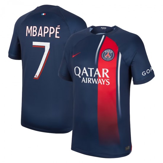 Kylian Mbappe Paris Saint-Germain Jordan Brand 2023/24 Third Stadium Replica Player Jersey - Navy