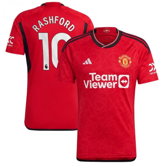 Marcus Rashford Manchester United adidas 2023/24 Home Replica Player Jersey - Red