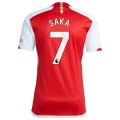 Bukayo Saka Arsenal adidas 2023/24 Home Replica Player Jersey - Red