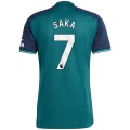 Bukayo Saka Arsenal adidas 2023/24 Third Replica Player Jersey - Green